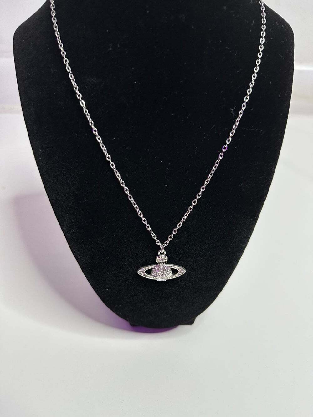 Vivienne Westwood Silver Necklace Pendant Authentic W/ Original Packaging - Picture 6 of 6